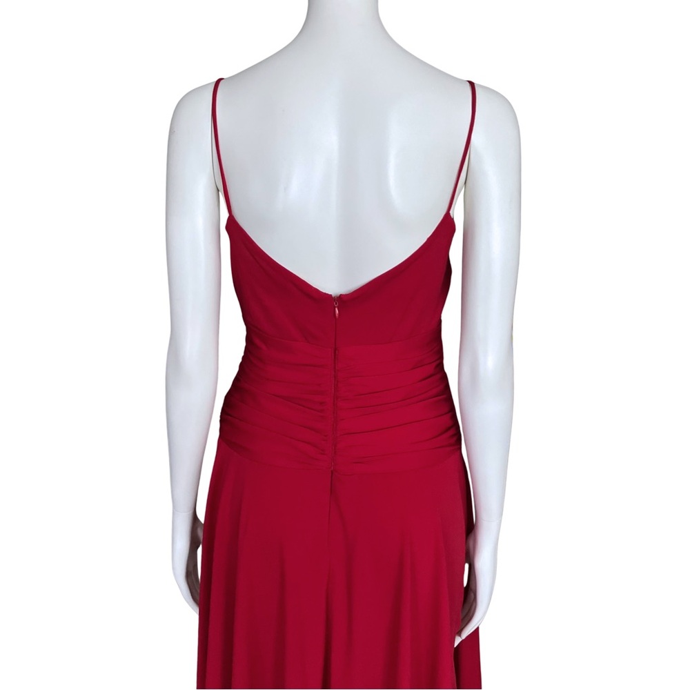 Vintage Y2K Red Hoco Cocktail Dress Medium Homecoming Wedding Guest Retro Vampy - Picture 9 of 11